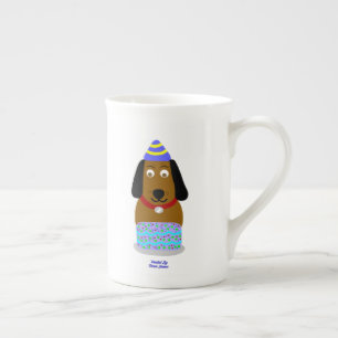 Tasse En Porcelaine Joyeux Anniversaire Coupe d'os Chine Mug