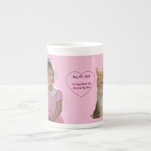 Tasse En Porcelaine Joyeux Anniversaire Photos Chat Maman