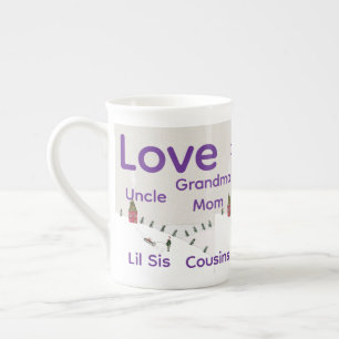 Tasse En Porcelaine Joyeux Noël traîneau à neige