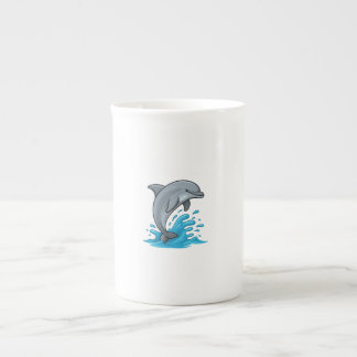 Tasse En Porcelaine Joyful Dolphin Splash - Specialty Mug