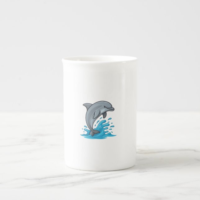Tasse En Porcelaine Joyful Dolphin Splash - Specialty Mug (Devant)