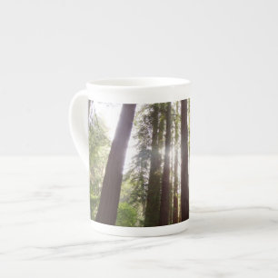 Tasse En Porcelaine Jusqu'aux séquoias le matin