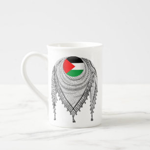 Tasse En Porcelaine Keffiyeh Écharpe palestinienne tissu traditionnel