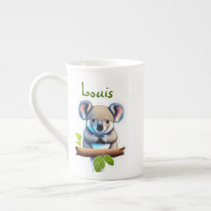 Tasse En Porcelaine Koala sur bambou