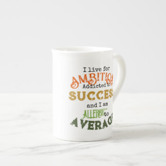 Tasse En Porcelaine La boue de Chine de l'os d'ambition