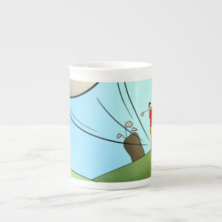Tasse En Porcelaine La Chine boueuse d'os de golf