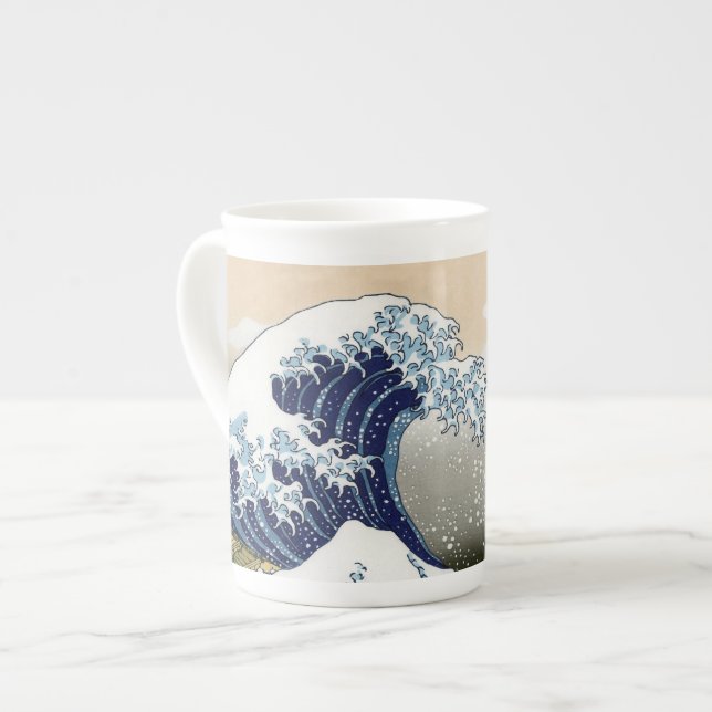 Tasse En Porcelaine La Grande Vague Au Large De Kanagawa (Devant gauche)