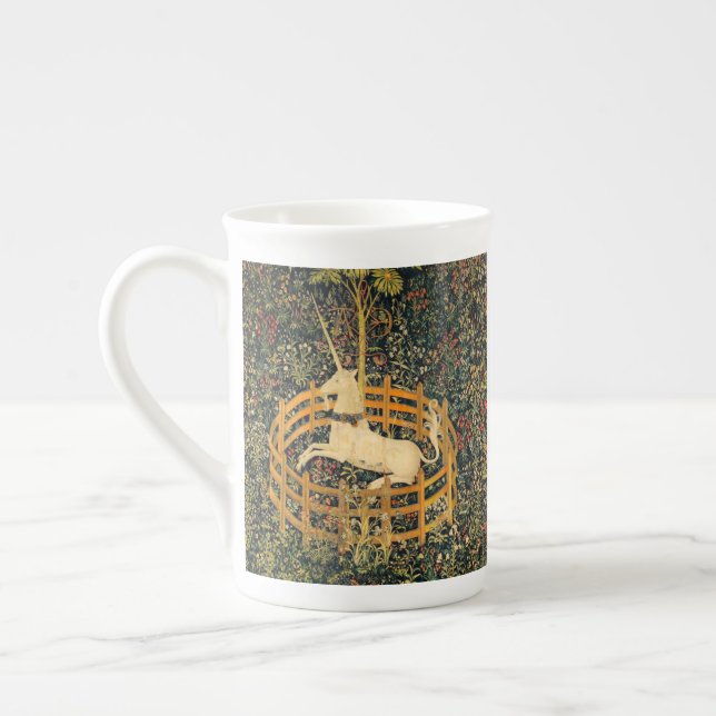 Tasse En Porcelaine La licorne en captivité (Gauche)