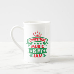 Tasse En Porcelaine La musique de Noël est mon truc-86254