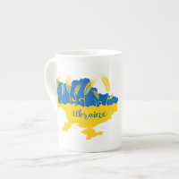La typographie ukrainienne et l'oreille au blé sur