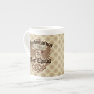 Tasse En Porcelaine L'Ambassadeur For le Christ, vers de bible de