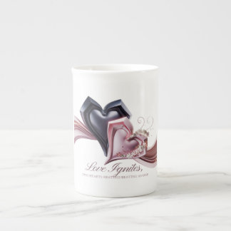 Tasse En Porcelaine L'amour étincelle ensemble Boire Mug