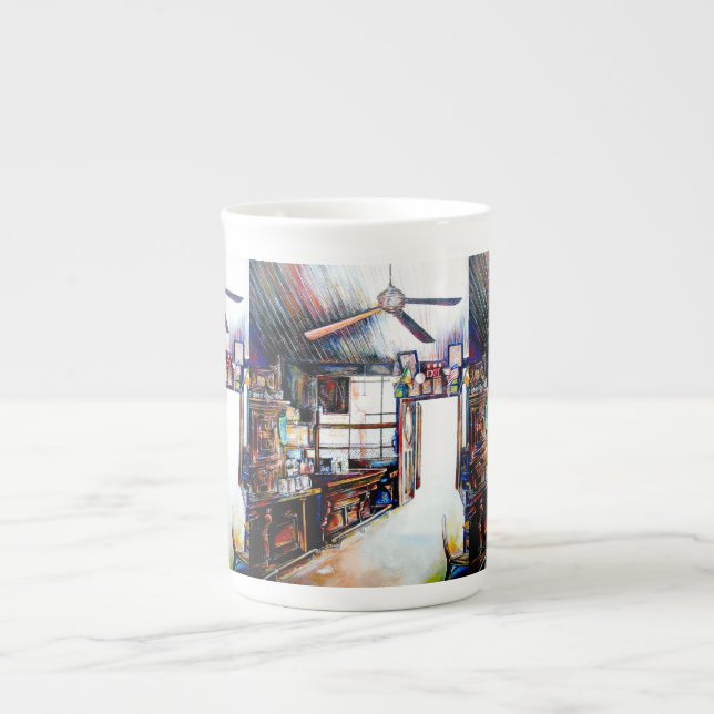 Tasse En Porcelaine L'amour n'est pas un mur, c'est un pont (Devant)