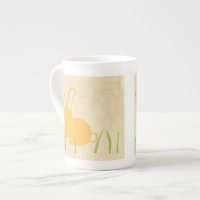 Lapin jaune et herbe verte par Chariklia Zarris