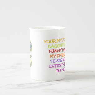 Tasse En Porcelaine Latte Mug plaisante rire drôle mots mignons