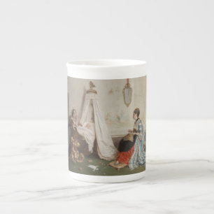 Tasse En Porcelaine Le bébé dort (par Gerolamo Induno)