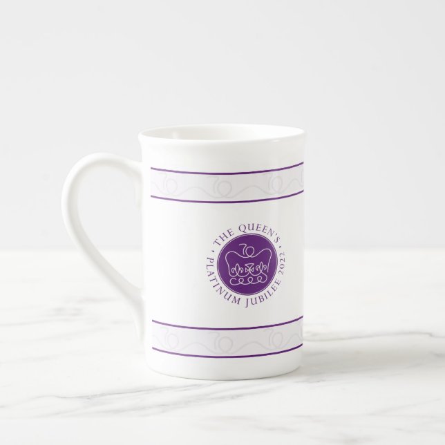 Tasse En Porcelaine Le jubilé de platine de la Reine 2022 (Gauche)