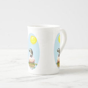 Tasse En Porcelaine Le pingouin qui sieste dans le soleil