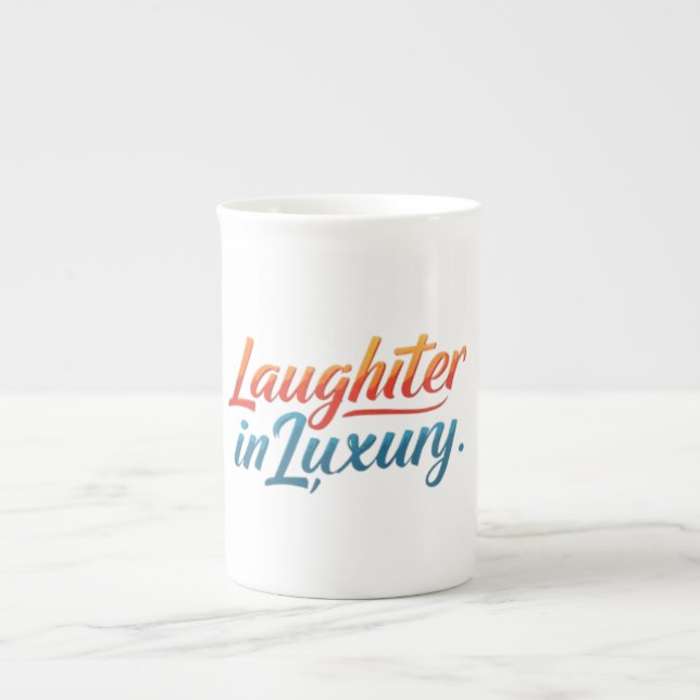 Tasse En Porcelaine Le rire au luxe (Devant)