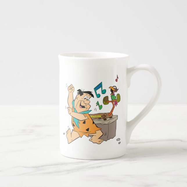 Tasse En Porcelaine Les Pierrafeu | Fred Flintstone Dancing (Droite)