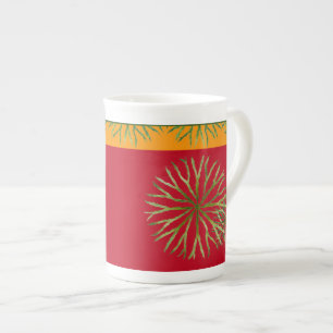 Tasse En Porcelaine L'été indien sur une boue de Chine osseuse (M)