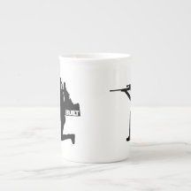 L'Idaho Hunress Bone China Mug