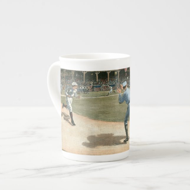 Tasse En Porcelaine Ligue nationale de baseball 1886 (Devant gauche)
