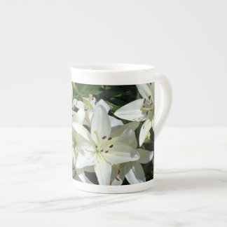 Tasse En Porcelaine Lilies Blanches