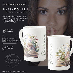 Tasse En Porcelaine Livre personnalisé Bone China Mug