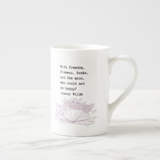 Tasse En Porcelaine Livres & Fleurs Oscar Wilde Coffee Mug