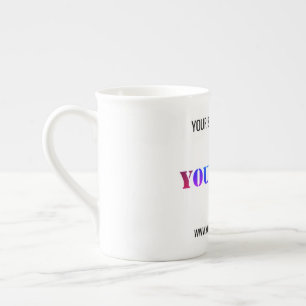 Tasse En Porcelaine Logo de l'entreprise personnalisée et boîte de tex
