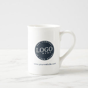 Tasse En Porcelaine Logo d'entreprise moderne simple personnalisable