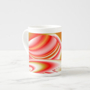 Tasse En Porcelaine Love and Gold Abstrait 3D Rainbowart