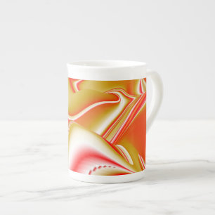 Tasse En Porcelaine Love and Gold Abstrait 3D Rainbowart
