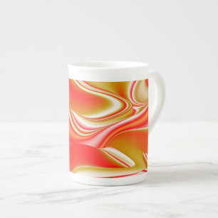 Tasse En Porcelaine Love and Gold Abstrait 3D Rainbowart
