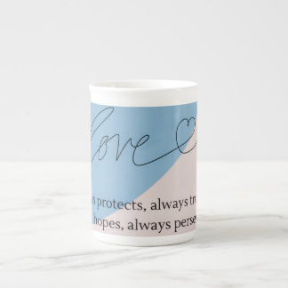 Tasse En Porcelaine Love Bible Verse