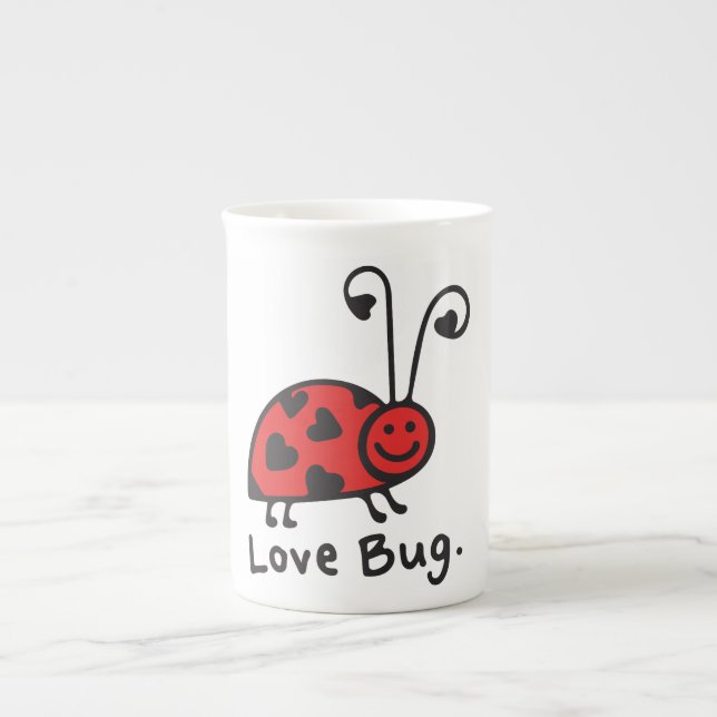 Tasse En Porcelaine Love Bug (Devant)