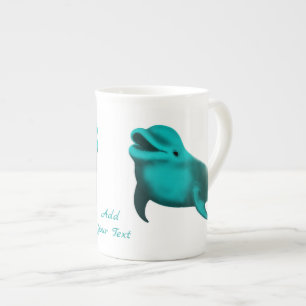 Tasse En Porcelaine Lucky Dolphin - Ajouter votre texte