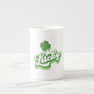 Tasse En Porcelaine Lucky Shamrock St Patrick's Day Irish