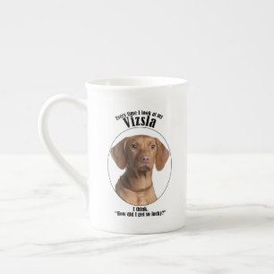 Tasse En Porcelaine Lucky Vizsla