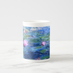 Tasse En Porcelaine Lys d'eau rose Monet