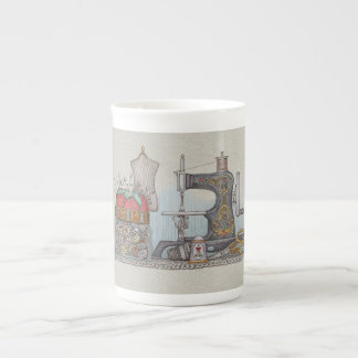 Tasse En Porcelaine Machine à coudre actionnée à la main