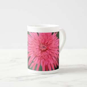 Tasse En Porcelaine Magnifique mug haut fleur rose