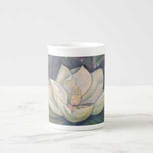 Tasse En Porcelaine Magnolia en acier