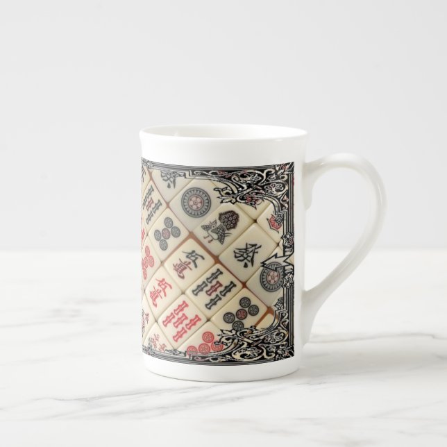Tasse En Porcelaine Mahjong (Droite)