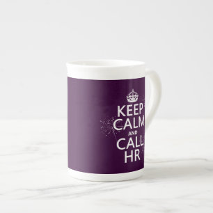 Tasse En Porcelaine Maintenez calme et l'appel heure (toute couleur)