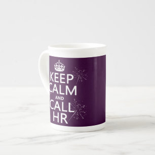 Tasse En Porcelaine Maintenez calme et l'appel heure (toute couleur)