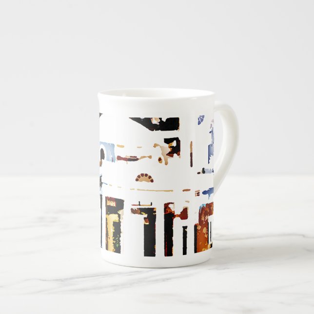 Tasse En Porcelaine Maison de Monticello - de Thomas Jefferson en (Devant droit)