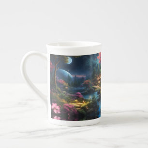 Tasse En Porcelaine Maison et jardins magnifiques dans une terre magiq