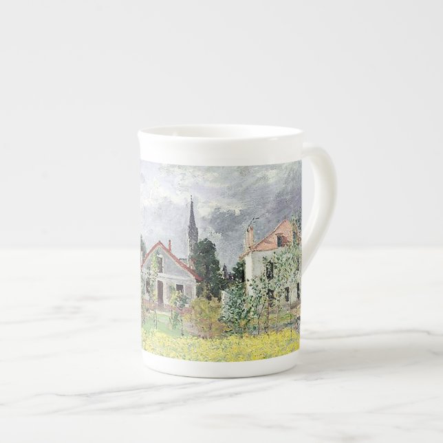 Tasse En Porcelaine Maisons à Argenteuil Claude Monet (Devant droit)